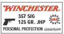 357 Sig 125 Grain Hollow Point 50 Rounds Winchester Ammunition