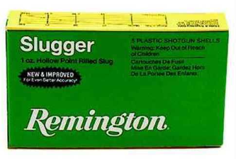 12 Gauge 3" Lead Slug  1 oz 5 Rounds Remington Shotgun Ammunition