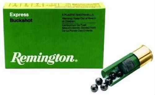 12 Gauge 2-3/4" Lead 4 Buck  27 Pellets 5 Rounds Remington Shotgun Ammunition