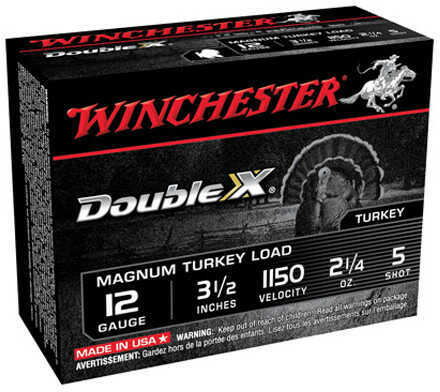 12 Gauge 3-1/2" Lead #5  2-1/4 oz 10 Rounds Winchester Shotgun Ammunition