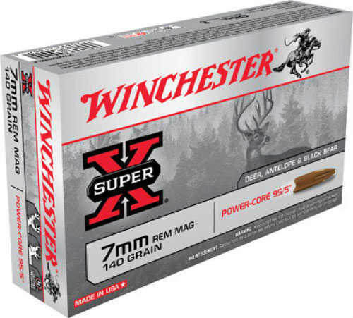 7mm Rem Mag 140 Grain Hollow Point 20 Rounds Winchester Ammunition 7mm Remington Magnum