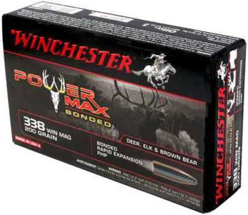 338 Win Mag 200 Grain Hollow Point Rounds Winchester Ammunition Magnum