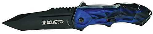 S&W Knives Black Ops Blue Tanto SWBLOP3TBL