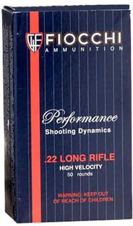 22 Long Rifle 40 Grain Hollow Point 50 Rounds Fiocchi Ammunition