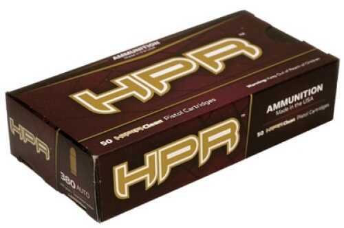 380 ACP 100 Grain Full Metal Jacket 50 Rounds HPR Ammunition