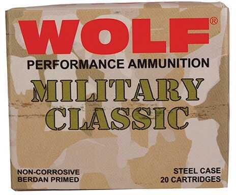 30-06 Springfield 168 Grain Full Metal Jacket 500 Rounds WOLF Ammunition