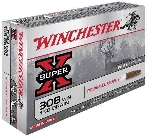 308 Win 150 Grain Soft Point 20 Rounds Winchester Ammunition