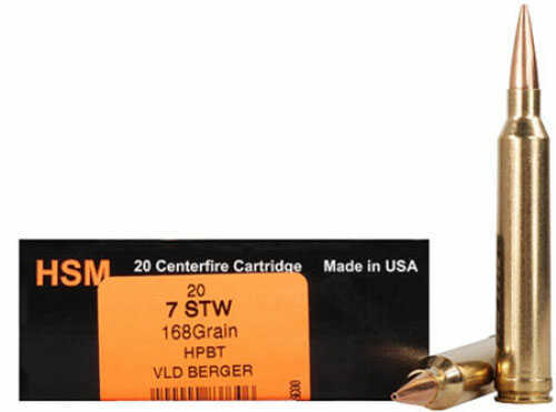 7mm Shooting Times Westerner Mag 168 Grain Hollow Point 20 Rounds HSM Ammunition Magnum