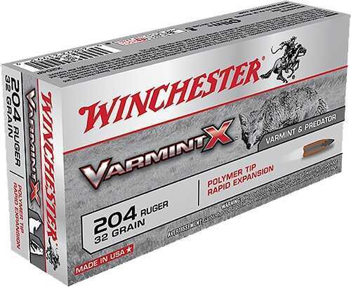 204 Ruger 32 Grain Hollow Point Rounds Winchester Ammunition