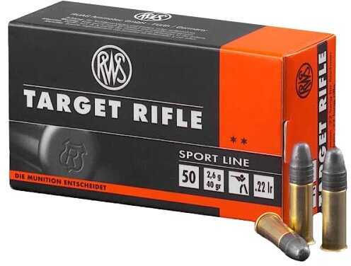22 Long Rifle 40 Grain Lead 50 Rounds RWS Ammunition