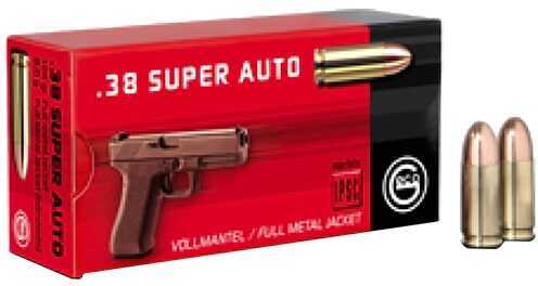 38 Super Automatic 124 Grain Full Metal Jacket 50 Rounds Geco Ammunition