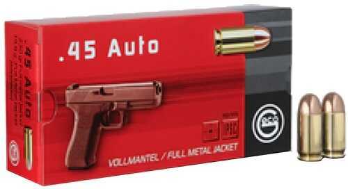 45 ACP 230 Grain Full Metal Jacket 50 Rounds Geco Ammunition