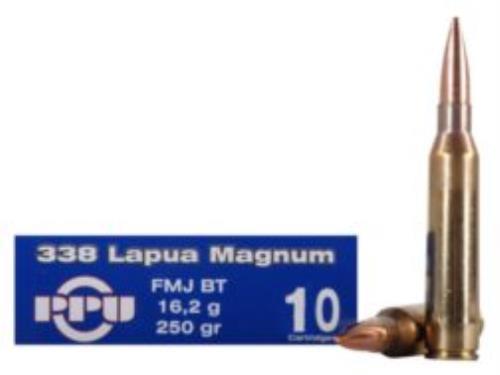 338 Lapua Mag 252 Grain FMJ 20 Rounds RUAG Ammunition Magnum