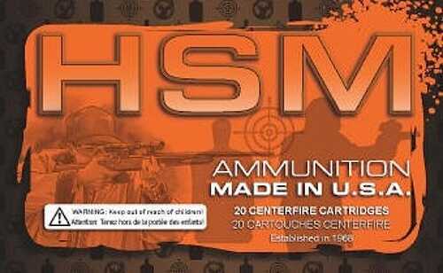 9mm Luger 50 Rounds Ammunition HSM 115 Grain Full Metal Jacket