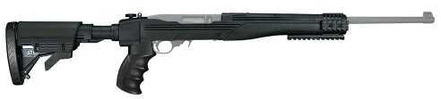 AdvTech A2101216 Strikeforce Ruger® 10/22® Rifle 6Pos Collapsibe W/ Rails Poly Black