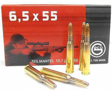 6.5X55mm 156 Grain Ballistic Tip 20 Rounds Geco Ammunition