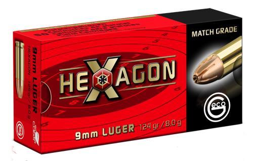9mm Luger 124 Grain Jacketed Hollow Point 50 Rounds Geco Ammunition