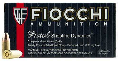 9mm Luger 115 Grain Full Metal Jacket 50 Rounds Fiocchi Ammunition