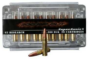 300 AAC Blackout 110 Grain Lead Free 20 Rounds G2 Research Ammunition