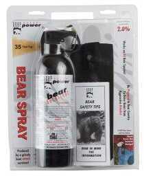 UDAP 18HP Super Magnum Bear Spray W/ Hip Holster 13.4Oz/380G Up To 35 Feet Black