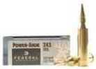 Federal 243 Winchester 100 Grain Hi-Shok Soft Point Per 20 Ammunition Md: 243B