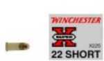 22 Short By Winchester 22 Short 29 Grain Super-X Lead Round Nose Per 50 Ammunition Md: X22S