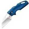 Cold Steel Cs-20LTB Tuff Lite 2.50" Folding Plain AUS 8A Blade Blue Griv-Ex Handle