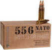 5.56mm Nato 55 Grain Full Metal Jacket Boat Tail 50 Rounds Fiocchi Ammunition