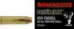 454 Casull By Winchester 454 Casull Supreme 260 Grain Partition Gold Ammunition Md: SPG454