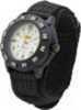 Uzi Protector Tritium Watch With White Face Nylon Strap