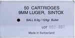 9mm Luger 124 Grain FMJ 50 Rounds RUAG Ammunition