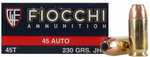 45 ACP 230 Grain Hollow Point 50 Rounds Fiocchi Ammunition