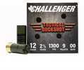 12 Gauge 2-3/4" Lead 00 Buck  9 Pellet 25 Rounds Challenger Shotgun Ammunition