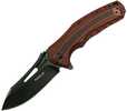 Proelia TX020 Folder 4in Black Drop Blade Black/Red G-10