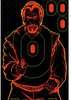 Birchwood Casey Shoot-N-C Bad Guy 12x18 Silhouette Tgt 12pk