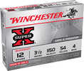 12 Gauge 3-1/2" Lead 4 Buck  54 Pellets 5 Rounds Winchester Shotgun Ammunition