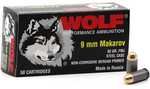 9mm Makarov 92 Grain FMJ 50 Rounds Wolf Ammunition