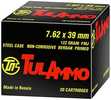 7.62X39mm 122 Grain Full Metal Jacket 100 Rounds TULA Ammunition