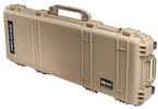 Pelican 1720 Protector Case W/ Wheels 3 Pc Foam 42" Guns Tan