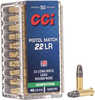 22 Long Rifle 40 Grain Lead 50 Rounds CCI Ammunition