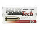 9mm Luger 124 Grain FMJ 50 Rounds MaxxTech Ammunition