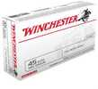 45 ACP 185 Grain Full Metal Jacket 50 Rounds Winchester Ammunition