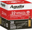 22 Long Rifle 38 Grain Lead 500 Rounds Aguila Ammunition