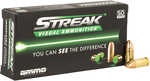 Ammo Inc 9115TMCSTRKGRN50 Streak Visual (Green) 9mm 115 Gr Total Metal Case (TMC) 50 Per Box/20 Cs