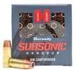 Link to Hornady Subsonic Ammunition Is Designed For Accuracy And Performance Below The Speed Of Sound. Subsonic Handgun Utilizes Tried-And-True XTP Bullets That Expand Reliably at Subsonic velocities. This Model Is a 147 Gr XTP 9mm Luger And Includes 25 rounds Per Box.