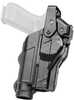 Rapid Force Rapid Force Duty Holster Outside The Waistband Holster Level 3 Retention Fits Glock 17/22/31 With Light And