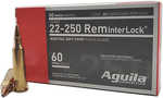 Aguila 22-250 Remington 60 Grain InterLock Boat Tail Soft Point 20 Rounds