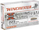 Winchester Ammo 223 Rem 55 gr Hollow Point Boat Tail Ammo 20 Round Box