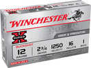 12 Gauge 2-3/4" Lead 1 Buck  16 Pellets 5 Rounds Winchester Shotgun Ammunition