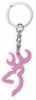 Brn BUCKMARK Logo KEYCHAIN Pink